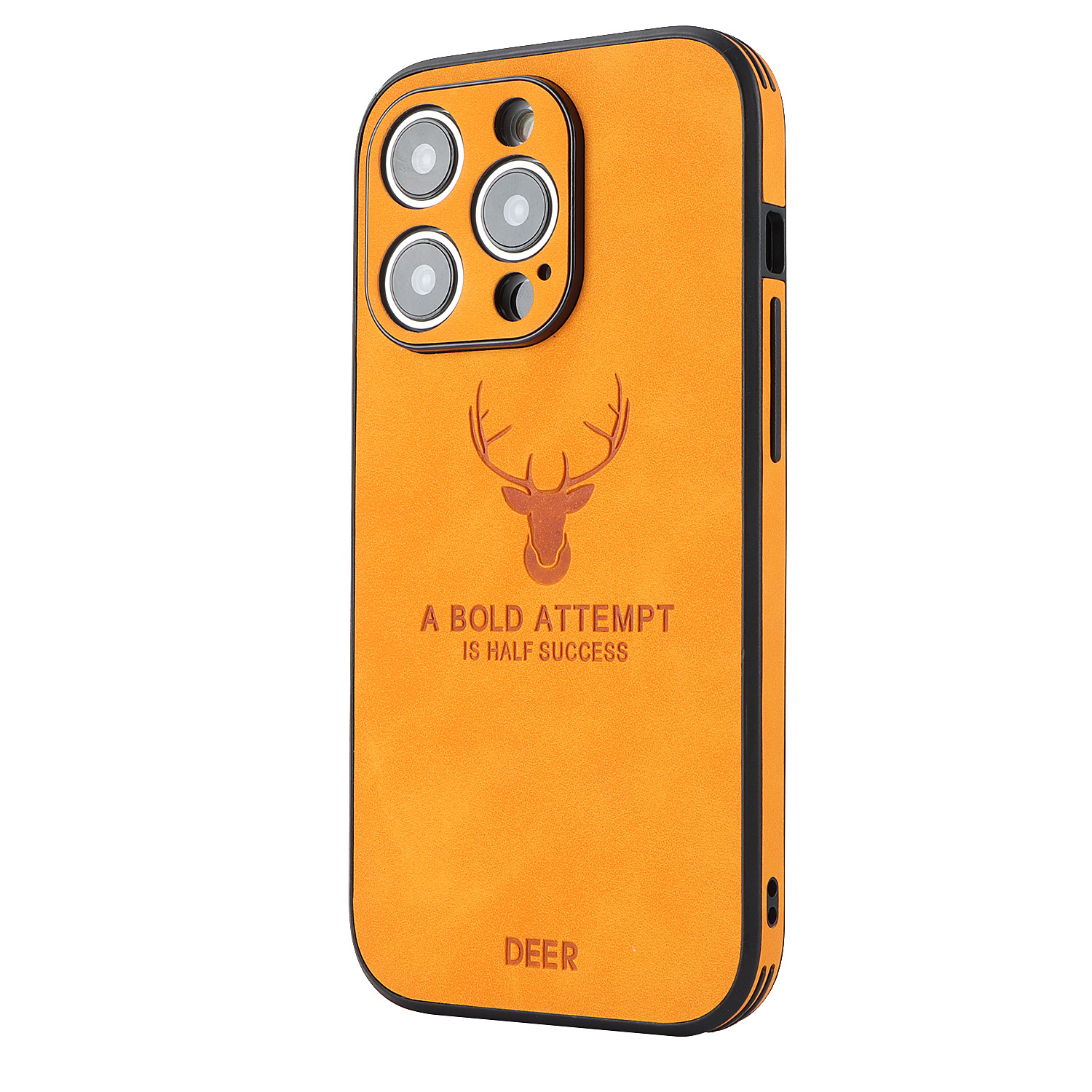 Leather Deer Printed Phone Case